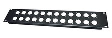 2U Rack Panel 24  XLR Holes