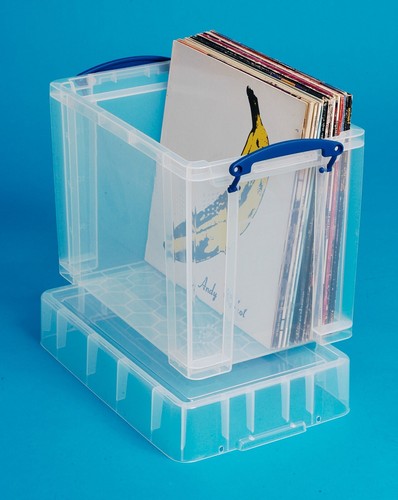 Clear plastic storage box - plastic,