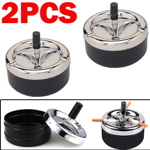 2pcs stainless steel ashtray - 2pcs,