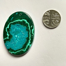 AZURITE MALACHITE OVAL PENDANT