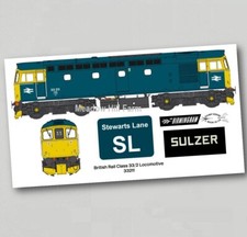 Fridge Magnet British Rail Class 33 33211 - BR Blue Bo Bo Locomotive - 33/2