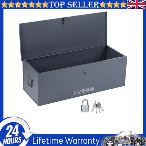 Metal tool box with - with, lock