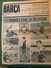 1965/66 CHELSEA V BARCELONA FAIRS CUP PLAY-OFF GAME + BARCA MAGAZINE JUNE 1966