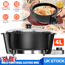 4L Electric Wok & Lid Non