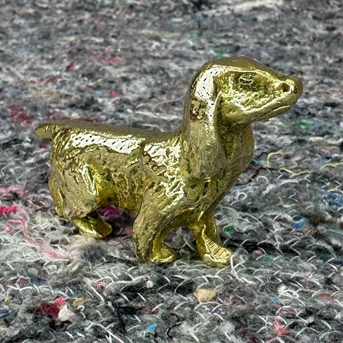 Antique solid brass - solid, spaniel