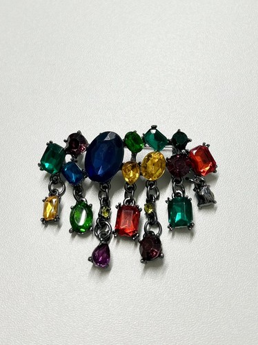 Vintage clasp rainbow dangle - vintage, c