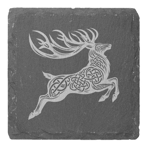 Celtic stag leaping 10cm - stag, leaping'