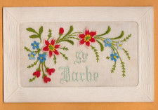 Embroidered  Silk  Postcard
