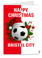 High Quality Bristol Fan Christmas Card - Football Themed Christmas Card