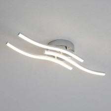 18W LED Ceiling Light 3 Wave 4000K Natural Modern Chandelier Living Room Bedroom