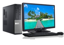 CHEAP 20" Dell PC Desktop PC Setup - Intel Core i7 16GB RAM 512GB SSD - W10 Pro