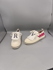 ROGER VIVIER PARIS 'Call Me' Trainers UK 7 EU 40 Fringe Canvas Patch White Pink