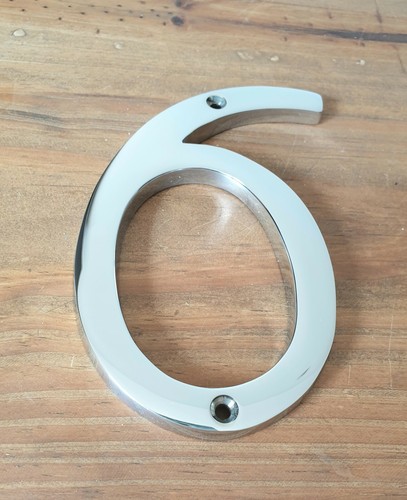Polished chrome door - chrome, numbers