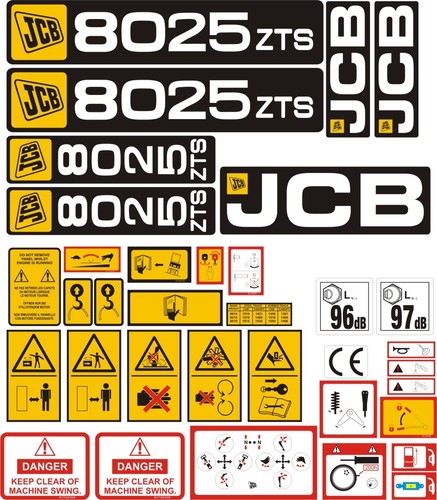 Jcb 8025 zts mini - 8025, decal