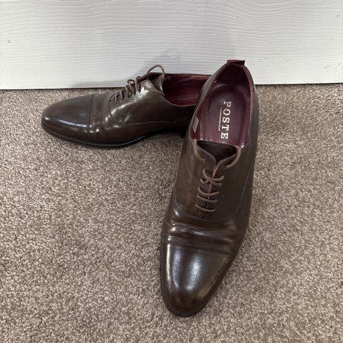 Poste brown leather - leather, brogue