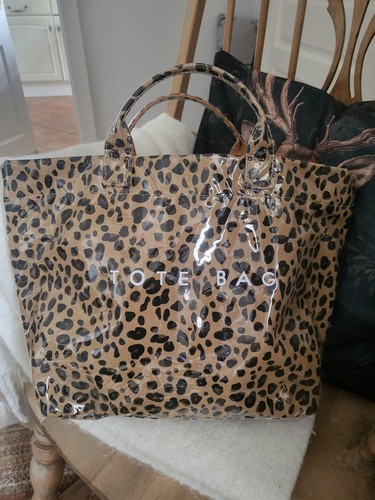 Leopard print upvc tote bag - tote,