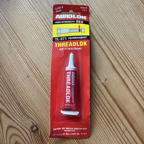 Abro threadlock red - abro, 3/8"-1"
