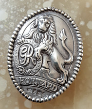 Rare Antique 1803 sterling silver light horse regiment officers shoulder buckle 