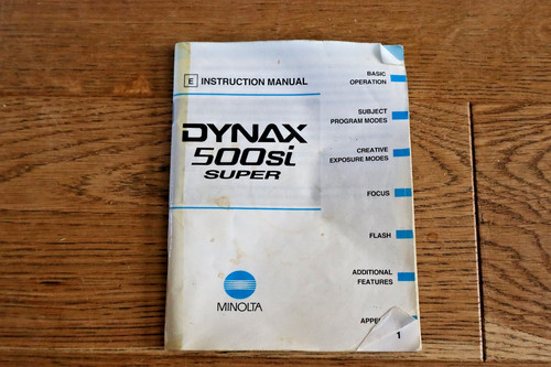 Original minolta dynax - dynax, 500si