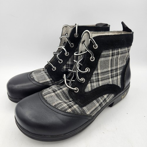 Alegria boots black gray - black,
