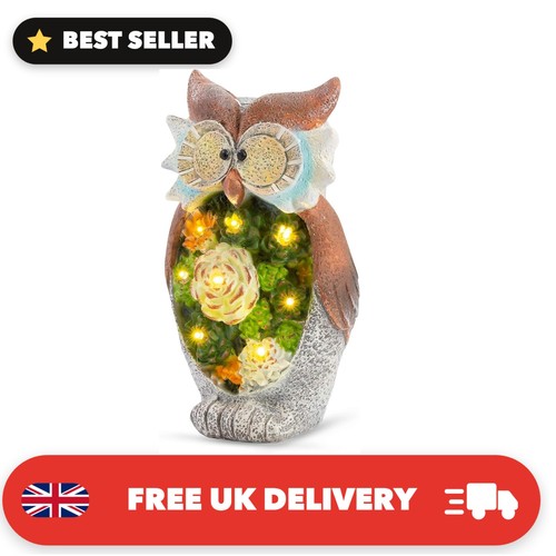 Garden ornament owl figurine - garden,