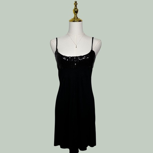Black sequin going out - black,