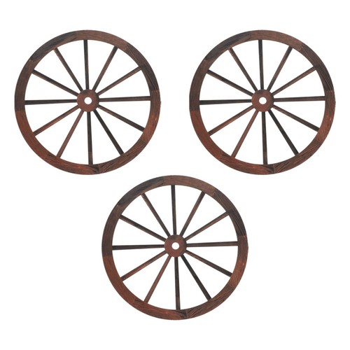 3pcs wooden wagon wheel - wagon, for