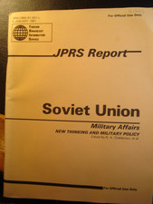 Cold War Military Intelligence  Political History Soviet Army USSR Russia
