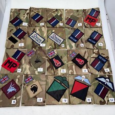 X2 MTP British Army RAF EAW Blank Blanking Patches UBACS/PCS Regiment Patches