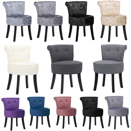 Linen velvet dressing table - linen/velvet,