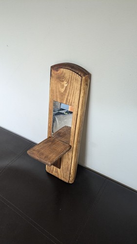 Wooden sconce candle - sconce;,