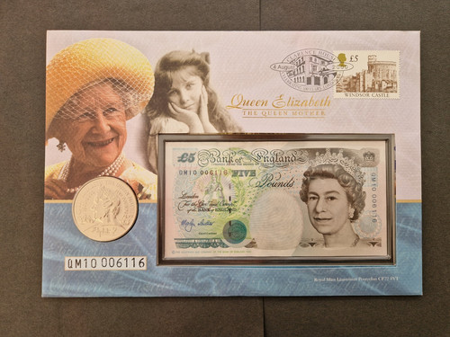 2000 queen mother coin - 2000, £5