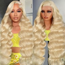 Blonde 613 Lace Front Wigs Human Hair Body Wave 13x4 Blonde Lace Frontal Wigs