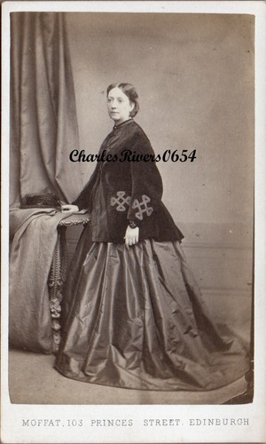 Edinburgh cdv lady crinoline - edinburgh,