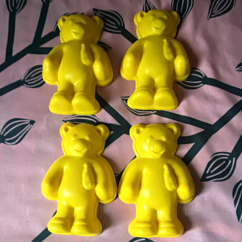 Yellow teddy bear jelly - yellow,