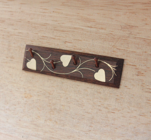 Dolls house miniature peg - peg, rail