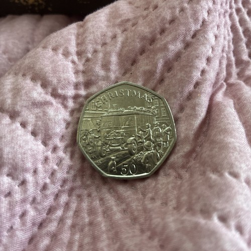 1987 50p coin - 1987, christmas