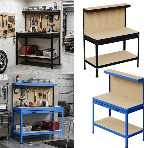 Large steel workbench - steel, garage