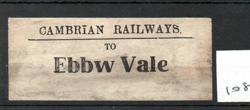 Cambrian railways luggage - railways, cr