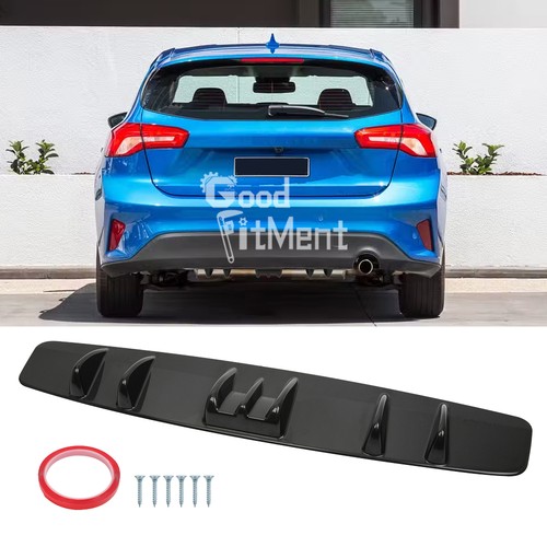 Glossy rear bumper lip spoiler - rear,