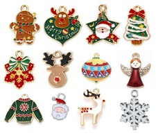 Enamel Christmas Metal Charms