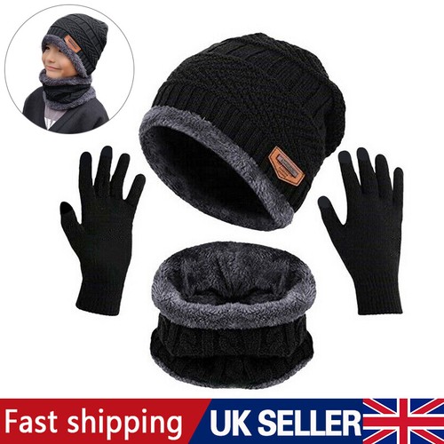 Kids child knit fleece - fleece, cap