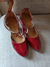 Dark red patent ballroom - dark, dance