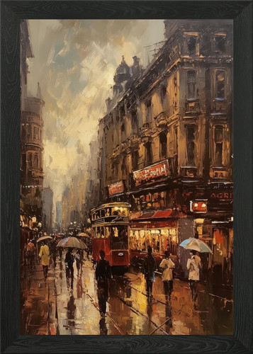 London iconic landmarks framed - london,
