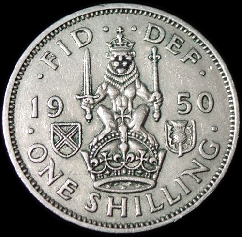One shilling 1950 george - george, vi