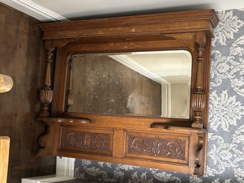 Edwardian over mantle with - mantle,