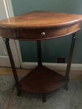 mahogany side table with