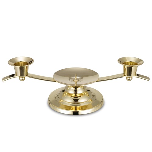 Gold unity candle holder - unity,