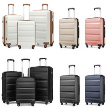 20/24/28Inch ABS Hard Shell Suitcase Set 4 Wheels Cabin Hand Luggage Travel Case