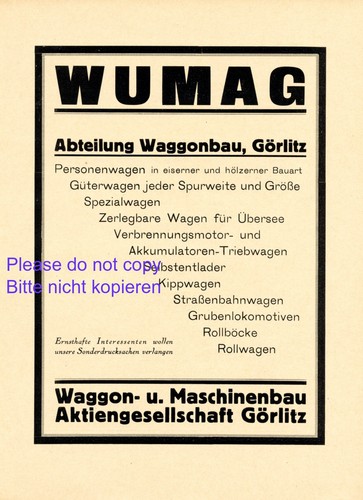 Wumag wagon engineering - &,